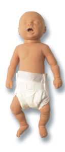 Maniquí de recién nacido para salvamento en el agua