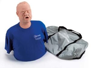 Maniquí adulto obeso contra asfixia